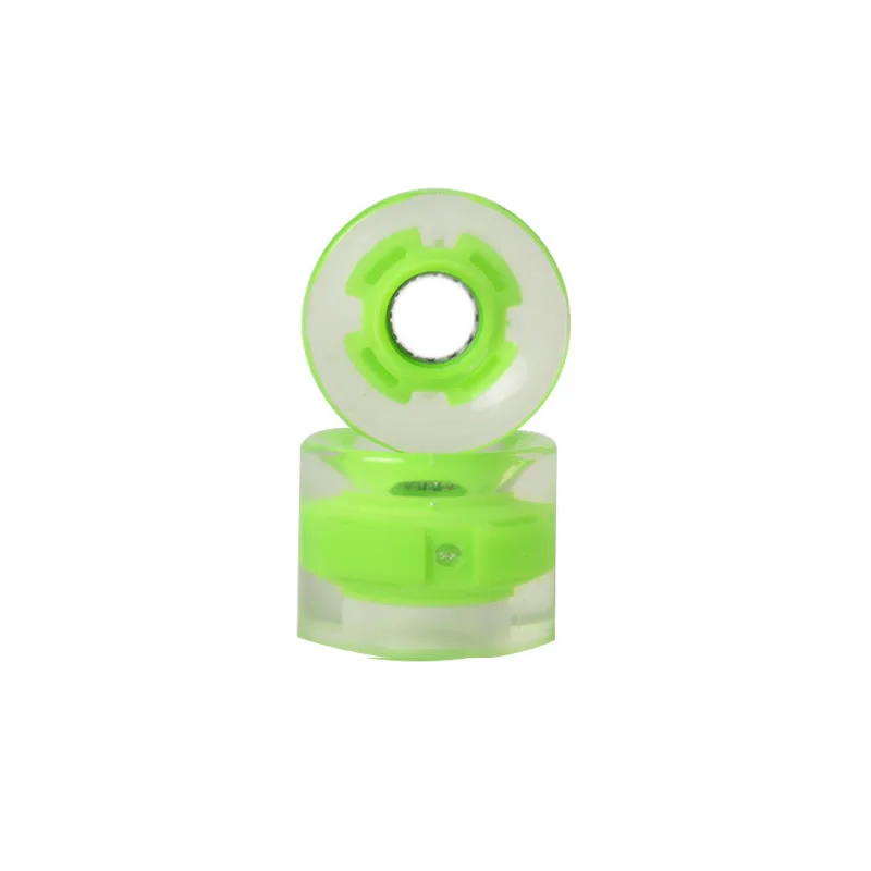 

4pcs/Lot 60x45mm Skateboard Wheel Longboard Resilient Pu For Rough Grounds Asphalt Road Skates transparent Replacement Wheels
