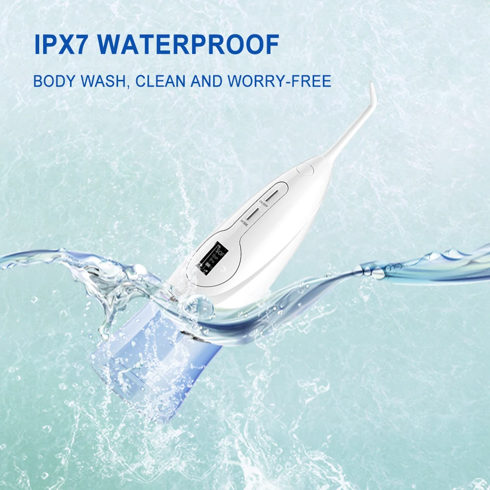 Портативный ирригатор для полости рта с ЖК-дисплеем 300 мл | Красота и здоровье