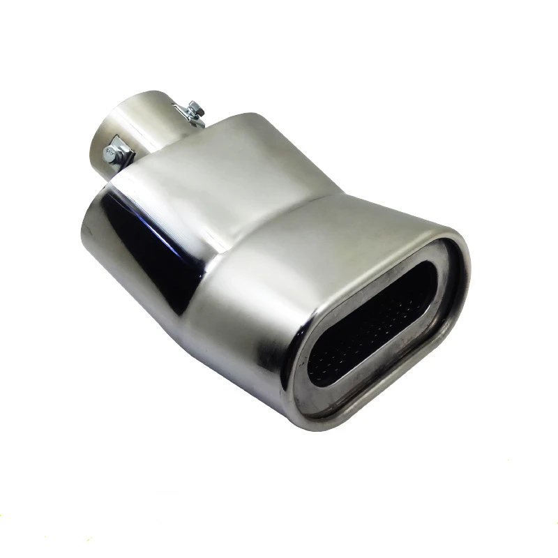 

Universal 63mm Diameter Bend Muffler Stainless Steel Car Exhaust Pipe End Tip For Suzuki Elysee Decoration Modified Tail Throat