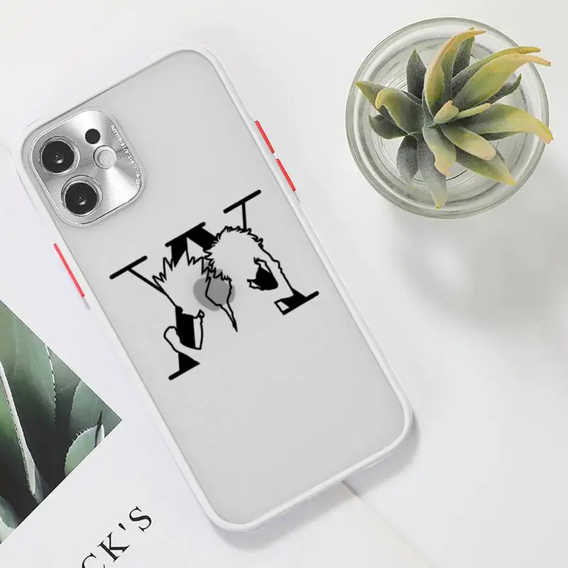

hunter x hunter Phone Case For iPhone 12 11 Mini Pro XR XS Max 7 8 Plus X Matte transparent White Cover