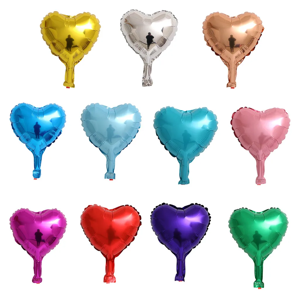 Смешанные 10 дюймовые пятиконечные звездочки в форме сердца из фольги шт. Декор