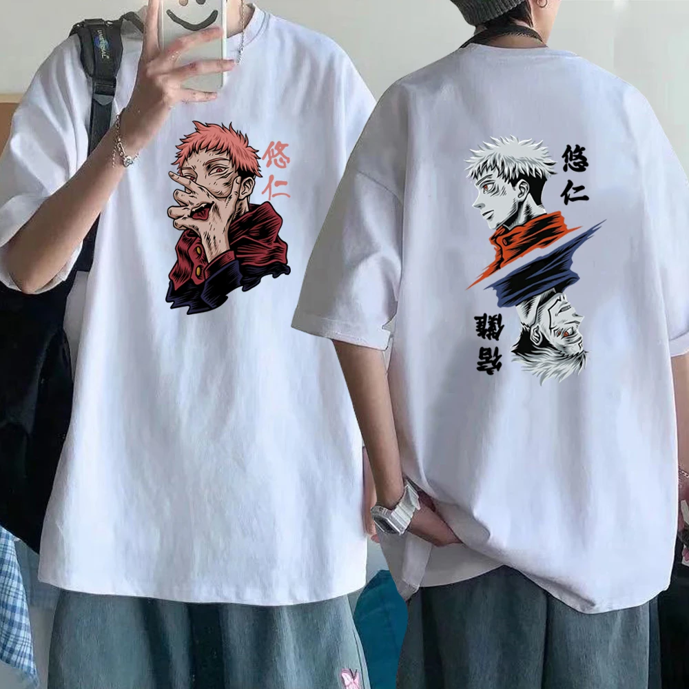 

Модный популярный летний Повседневный Топ Ryomen Sukuna для мужчин и женщин, летняя футболка юютсу кайсен