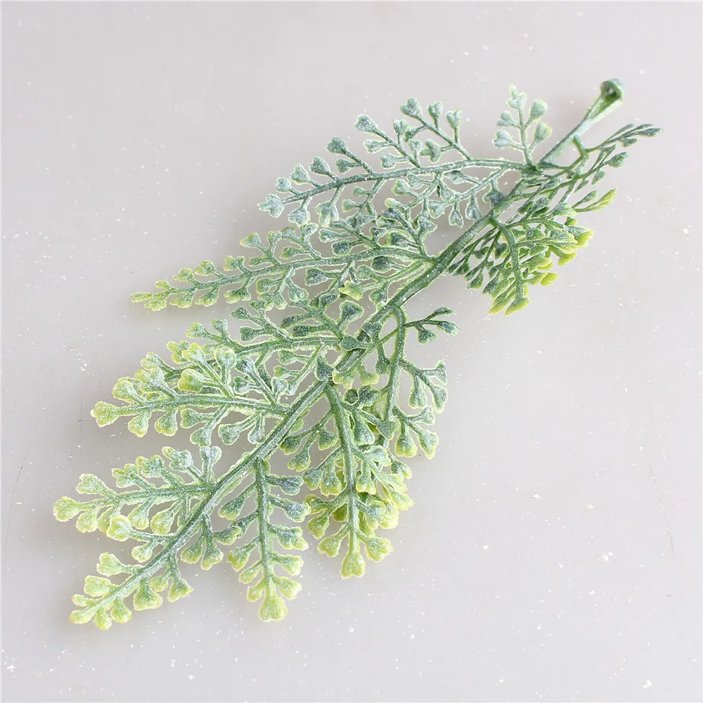 

50PCS Green Christmas Leaves Decorations For Home Plastic Vases For Wedding Decorative Flowers Wreaths DIY Artificial Plants
