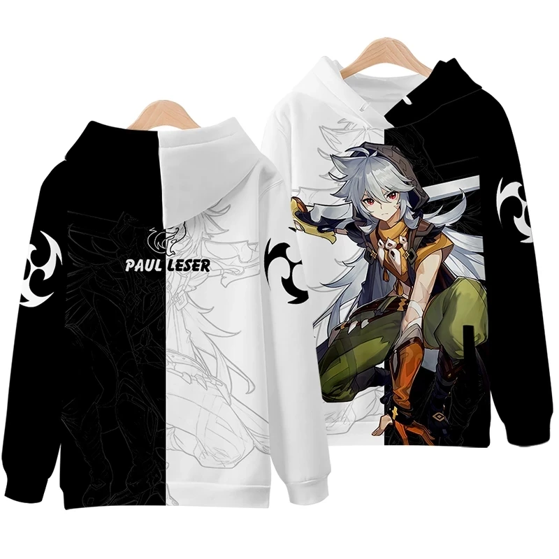 

Men/women 3D Printed Anime Genshin Impact Game Hoodie Sweatshirt Harajuku Streetwear Pullover Teenage Oversized Streetwear Tops