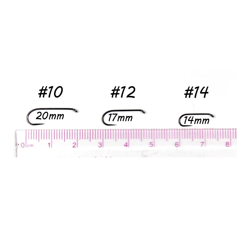 25 шт./лот Премиум барблс муха связывая Нимфа крюк Стример Летать крючки черный