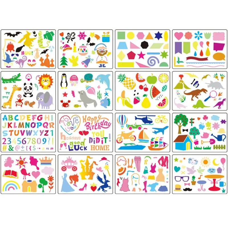 

Halloween Decor Stencils Template for Face Painting DIY Drawing Painting