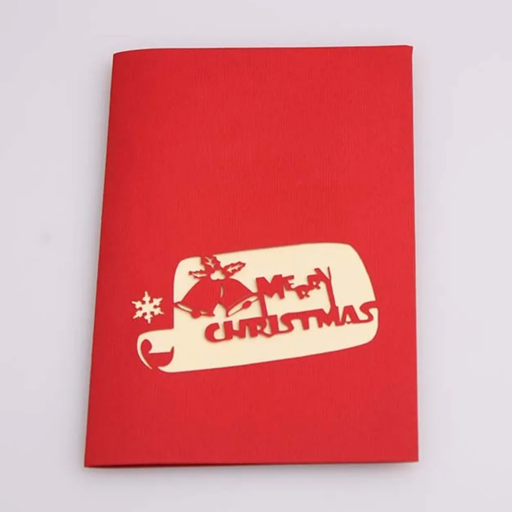 3D большой колокольчик поздравительные открытки Рождество Свадьба День рождения