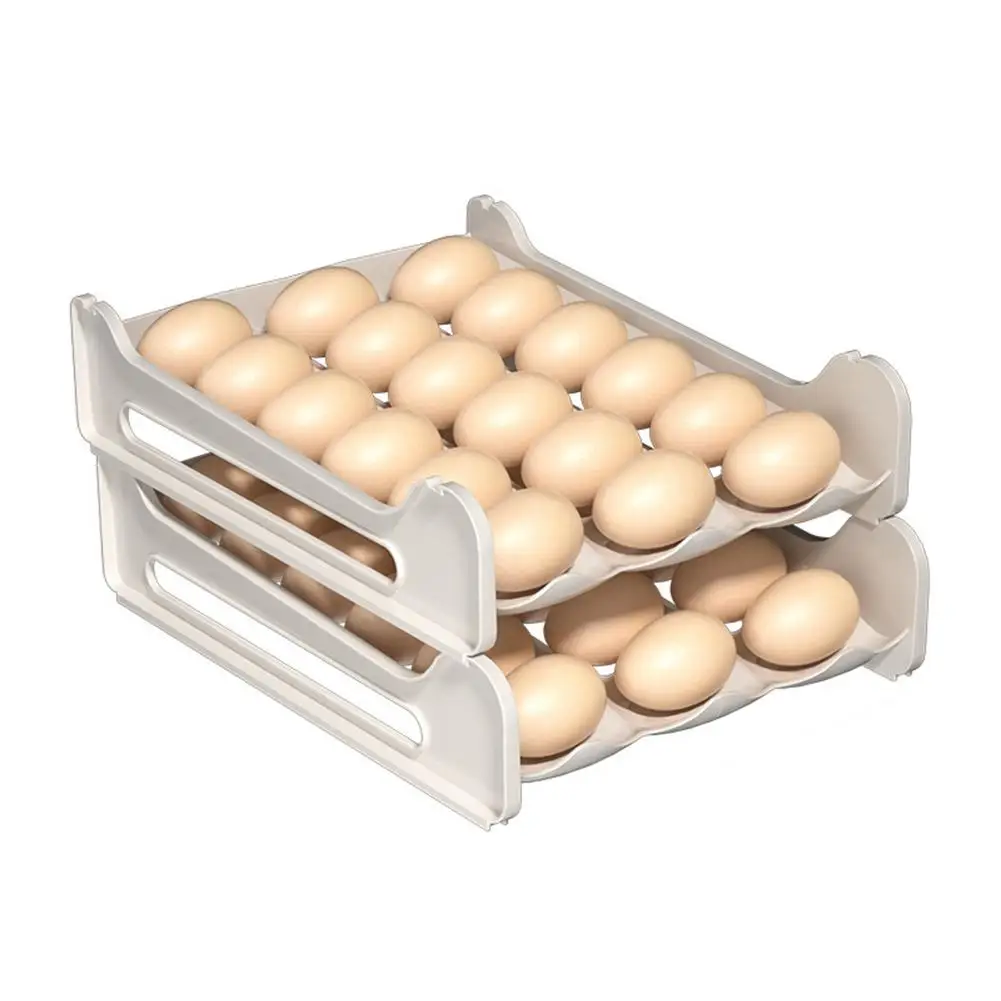 

Egg Holder Stackable Egg Storage Container Refrigerator Organizer
