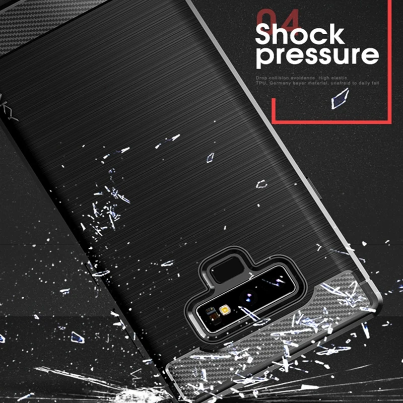 Чехол IPAKY из ТПУ для samsung Galaxy Note 8 9 матовый чехол карбоновый силиконовый S7 S8 S9 Plus edge