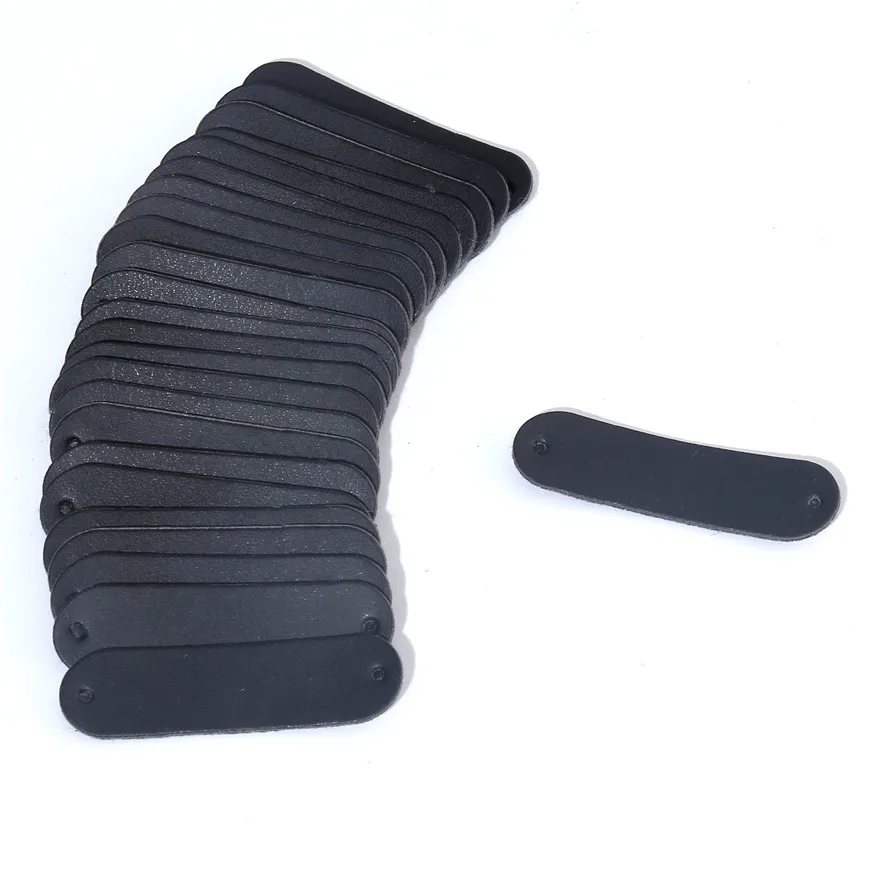 100pcs 45*15MM Blank Space Labels Fiber Leather Tags For Clothes Sewing Crafts Hand Made DIY Hats Bags Garment Accessories - купить по