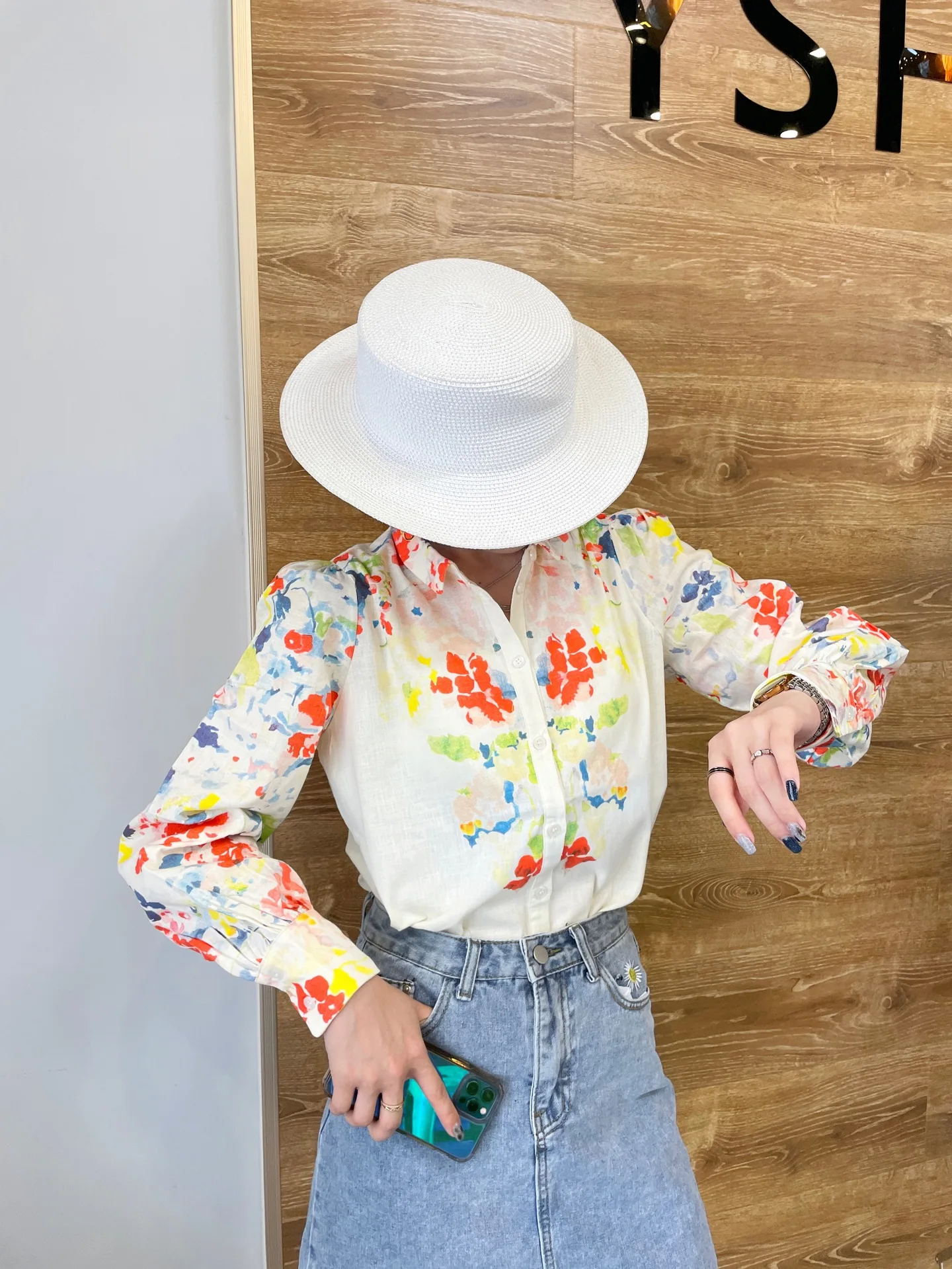 

Женская рубашка 2021, новая французская рубашка, рубашка с длинным рукавом и принтом, Топ