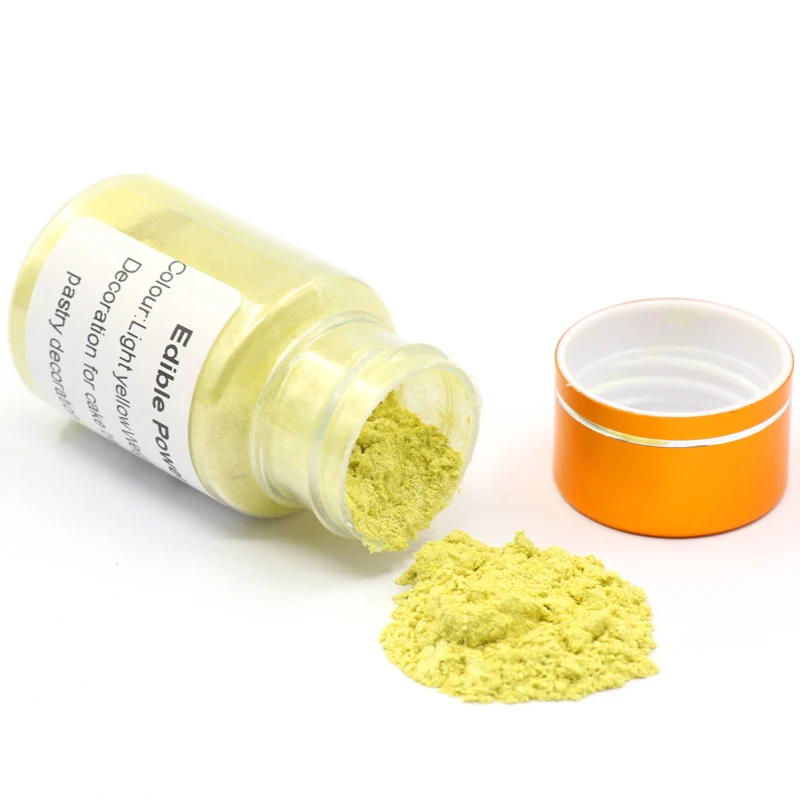 Пищевая пудра светильник желтого цвета 10 г пигмент для помадки украшения торта