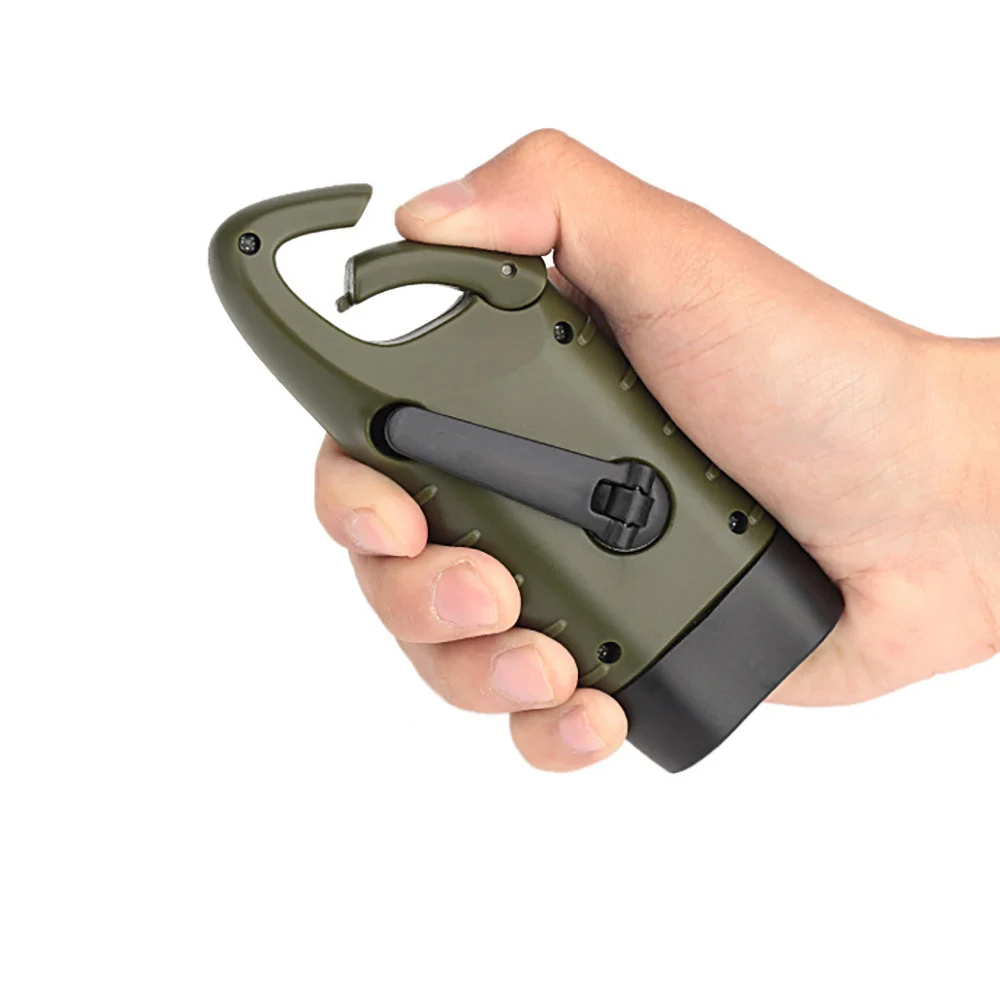 Мини-Аварийный светодиодный солнечный Ручной Динамо Вспышка светильник