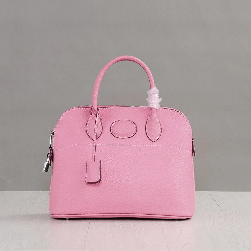 

Hot-selling Hot-selling Spring and Summer 2021 New Lychee Pattern Two-layer Leather Shoulder Bag Handbag Shell Bag Handbag