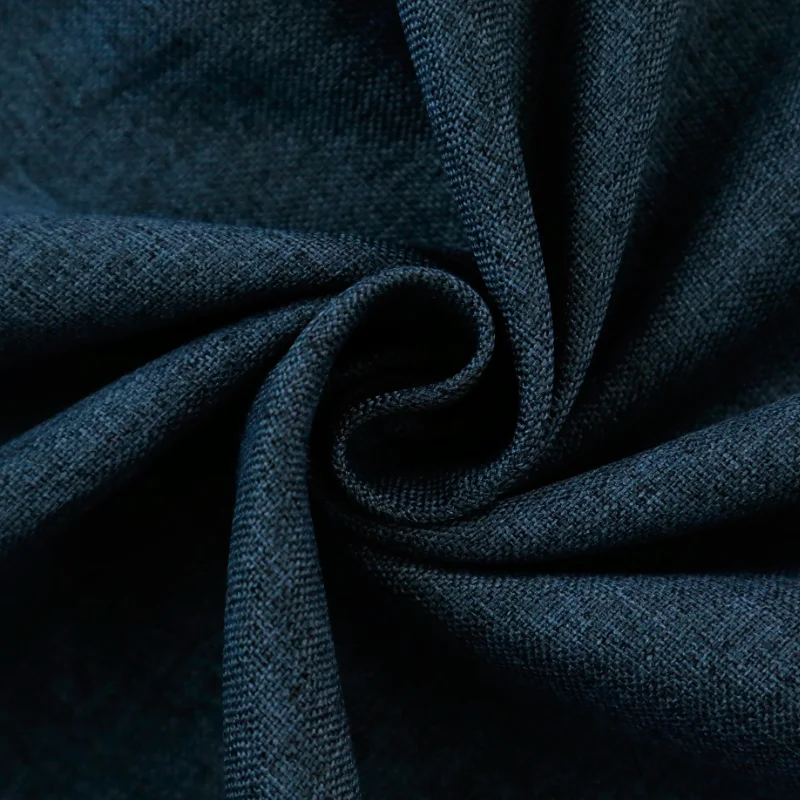 Dark blue Льняные затемненные шторы для гостиной, спальни, одноцветные современные шторы для кухни, занавески на окна, Индивидуальный размер - Цвет: Dark blue