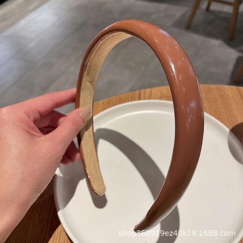 Кофейный цвет повязка для волос Женский Высокий череп топ Sen женская элегантная