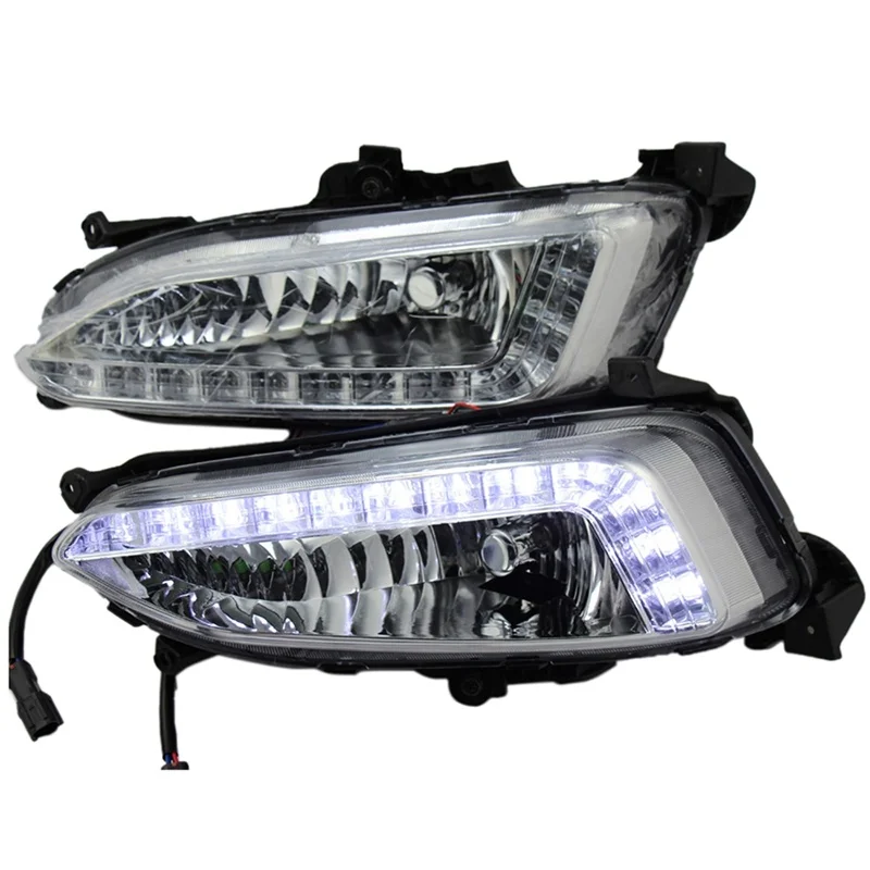 

2Pcs For hyundai Brand Shengda 15 Daytime Running Lights Fog Lights Daytime Running Lights