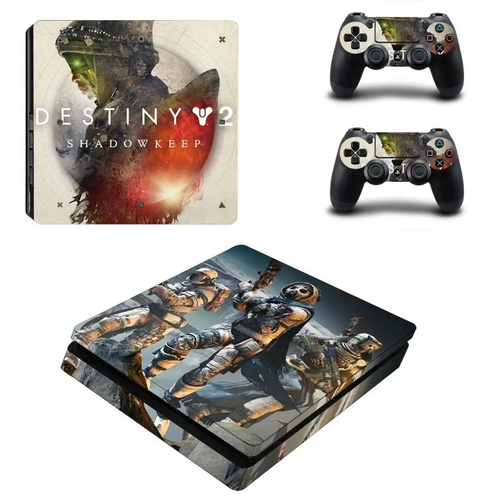 YSP4S-3923 Destiny 2 Shadowkeep PS4 тонкая кожа Наклейка для playstation 4 консоль и контроллер PS4 тонкая кожа Наклейка виниловая - Цвет: YSP4S-3923