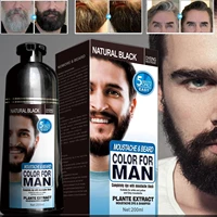 100 natural beard dye cream men mustache beard cream natural black dye shampoo fast long lasting black beard care tint cream