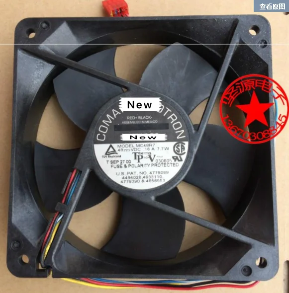 

4-проводной вентилятор охлаждения сервера Emacro для Comair MC48R7 DC 48 в 7,7 Вт 120x120x32 мм