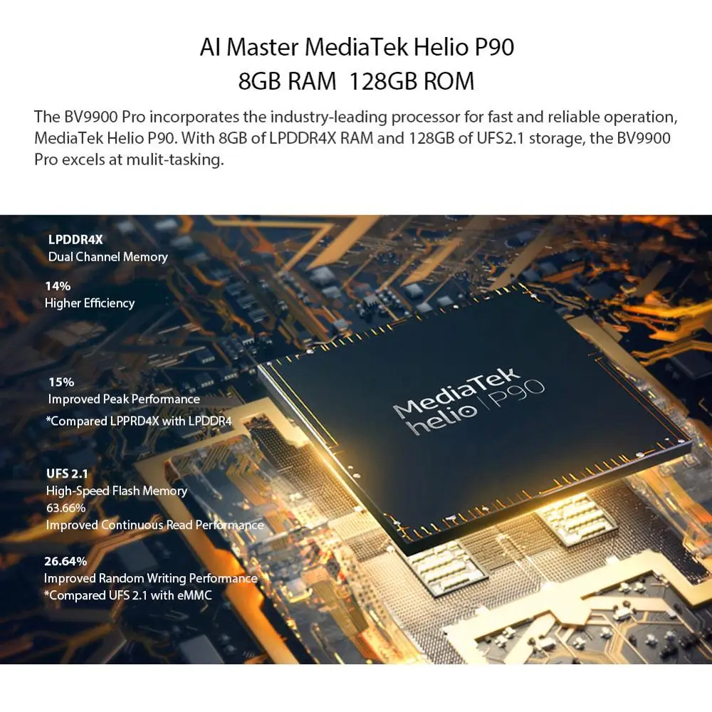 Blackview BV9900 Pro смартфон с восьмиядерным процессором Helio P90 ОЗУ 8 Гб ПЗУ 128 ГБ 48