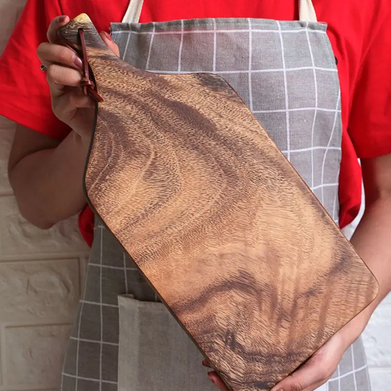 Прямоугольный деревянный поднос сервировочный в японском стиле твердая тарелка