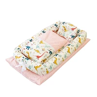 baby crib newborn baby nest bed portable crib travel bed baby bumper with pillow cushion comfortable cradle yhm055