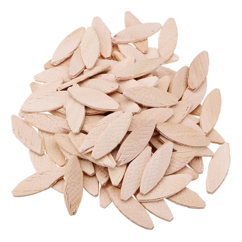 

GTBL 100Pcs No. 0 Assorted Wood Biscuits for Tenon Machine Woodworking Biscuit Jointer Woodworking Accessory