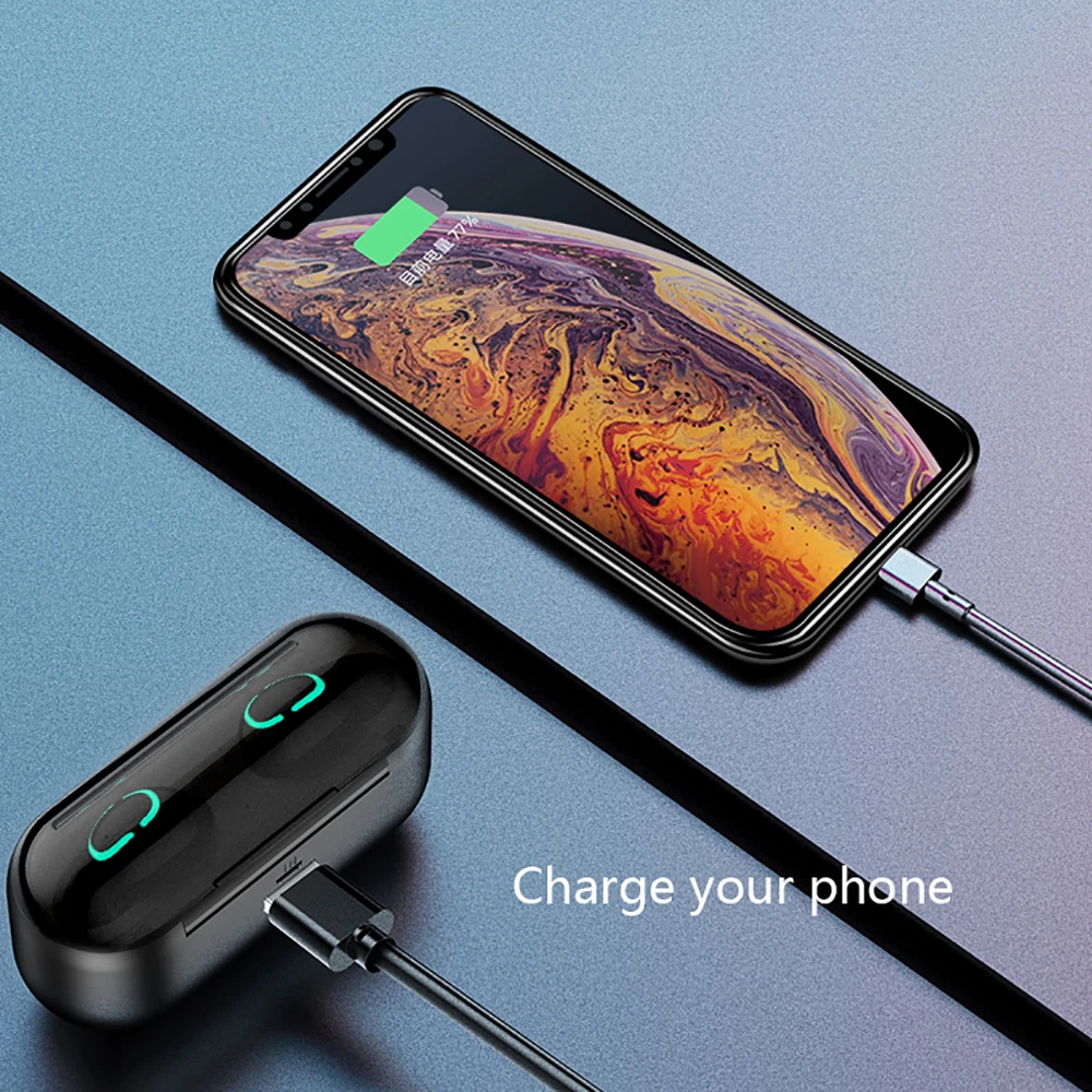 TWS Bluetooth 5,0 наушники туры беспроводные наушники Handsfree спортивные наушники игровая гарнитура 1500 мАч HBQ Q32