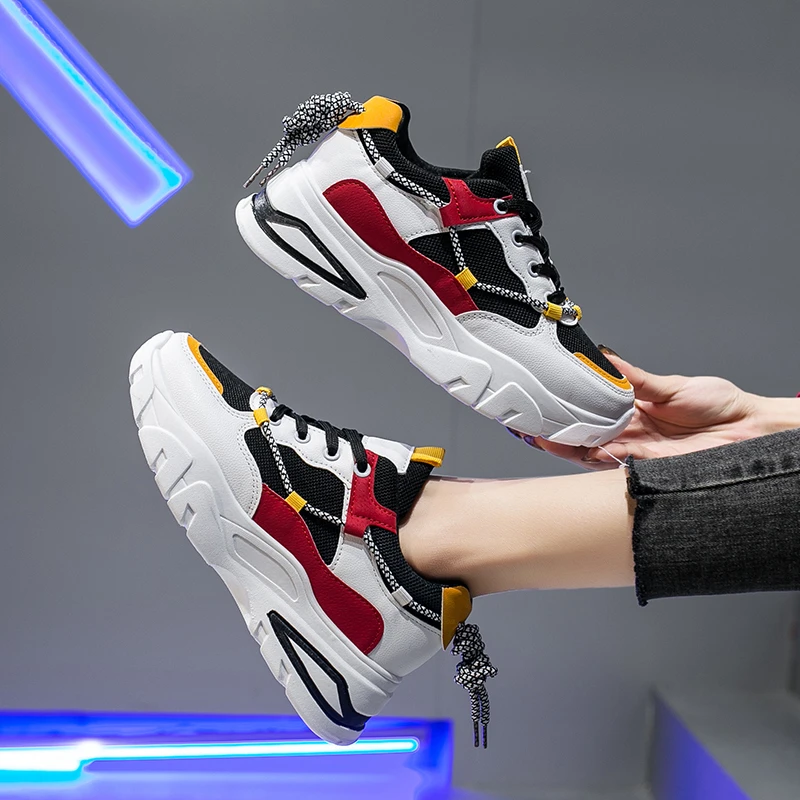 2020 женские кроссовки на платформе модная повседневная обувь брендовая теннисная