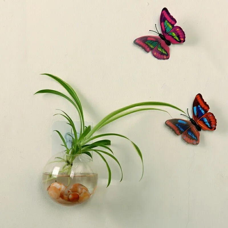 2020 HOT Selling Functional Hanging flower pot glass vase container wall-mounted fish tank aquarium home decoration | Дом и сад
