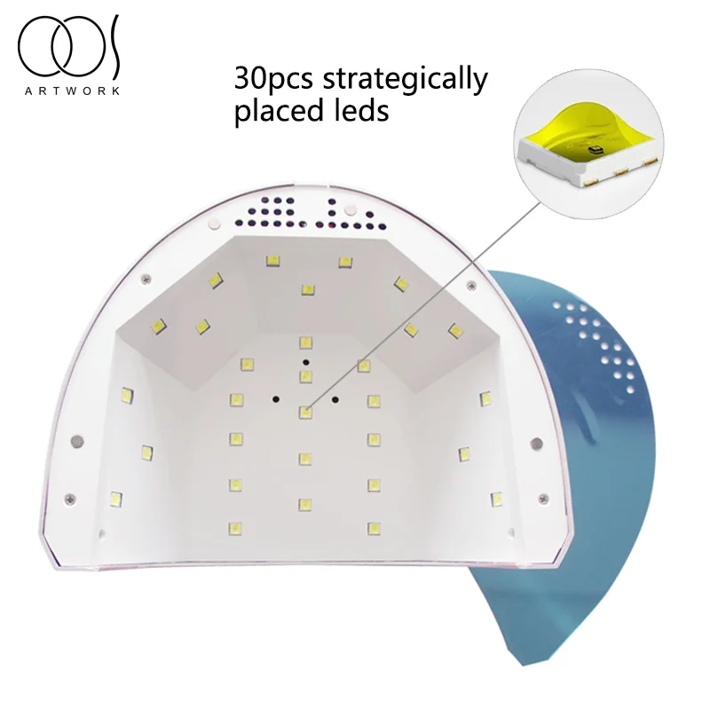 Профессиональная светодиодсветодиодный УФ лампа для сушки ногтей 48 Вт|Сушилки