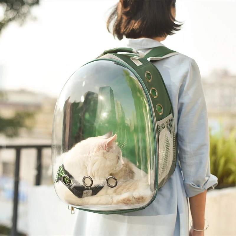 

High Quality Astronaut Outdoor Carrying Breathable Space Capsule Travel Bag Portable Transparent Pet Carrier Cat Dog Backpack