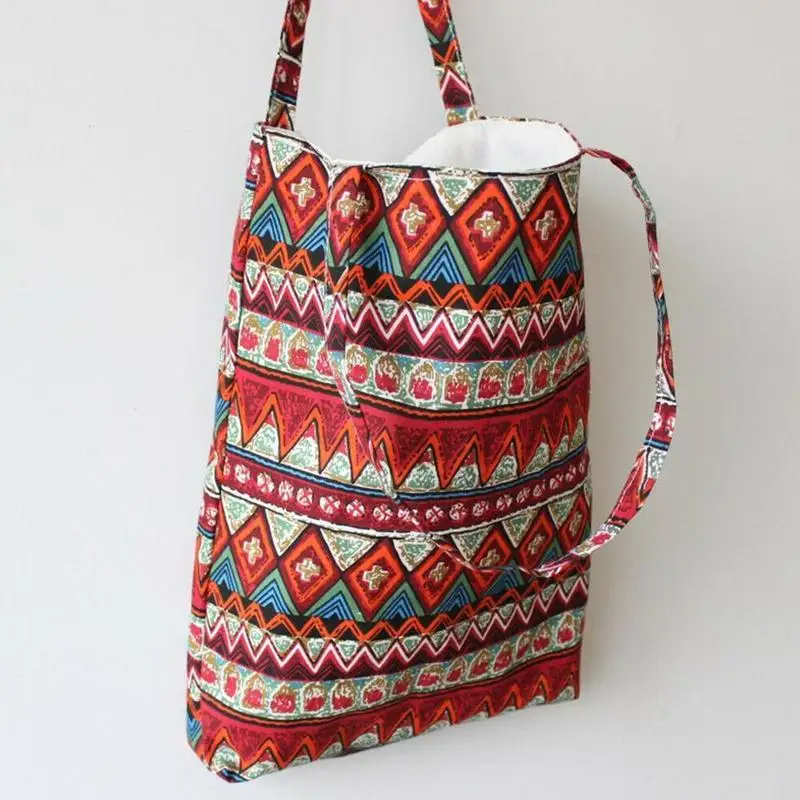 Сумка тоут женская клетчатая модный саквояж на плечо хлопковая холщовая