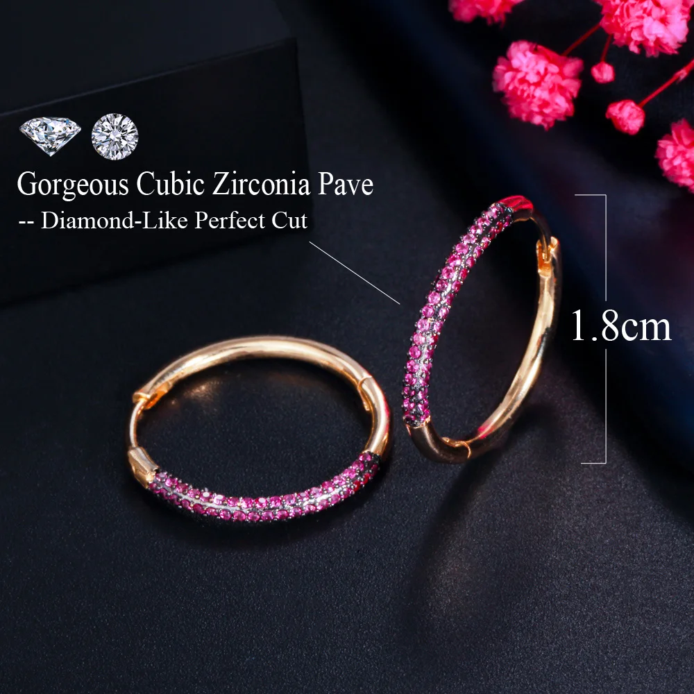 CWWZircons Элегантные зеленые красные кубические циркониевые камни 585 круг цвет
