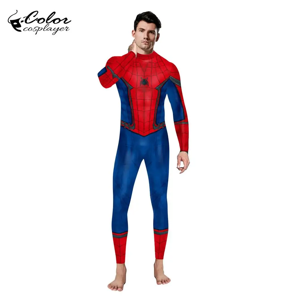 Цветной костюм паука для косплея по фильму маскарадная одежда фэнтези