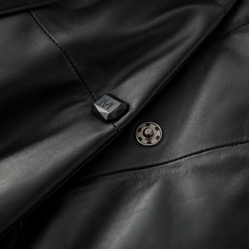 4XL Veste Femme Parkas Genuine Leather Jacket Women 2022 Winter Faux Fox Fur Collar Parkas Female Duck Down Coats