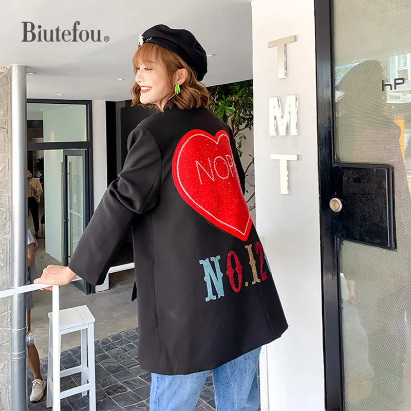 Женские осенние блейзеры 2020 расшитая бисером нашивка дизайнерские шикарные