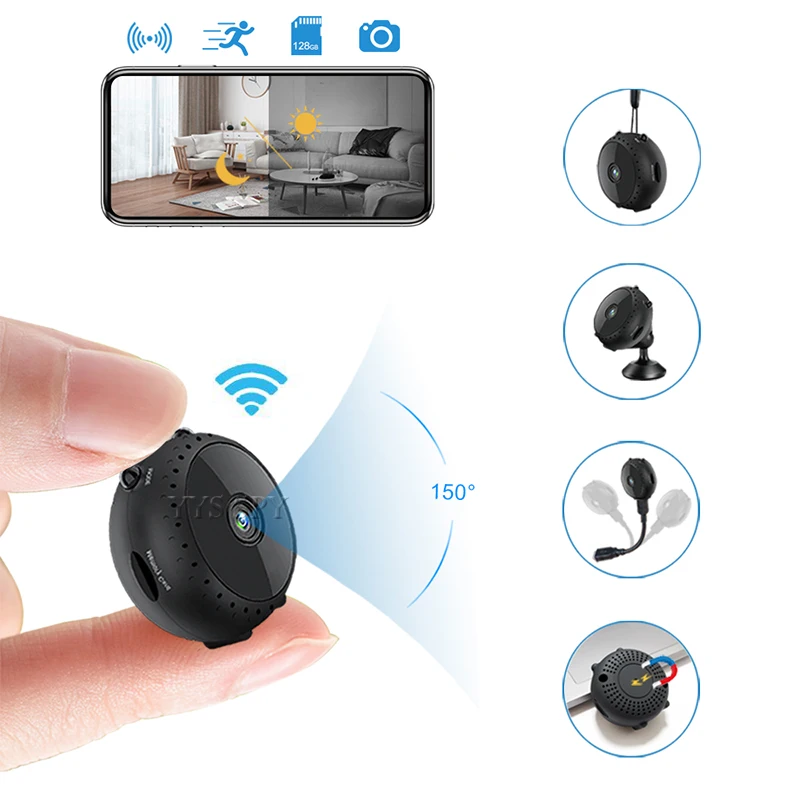 Умная Мини Wifi камера Espia Camaras Невидимая ночного видения автомобильная