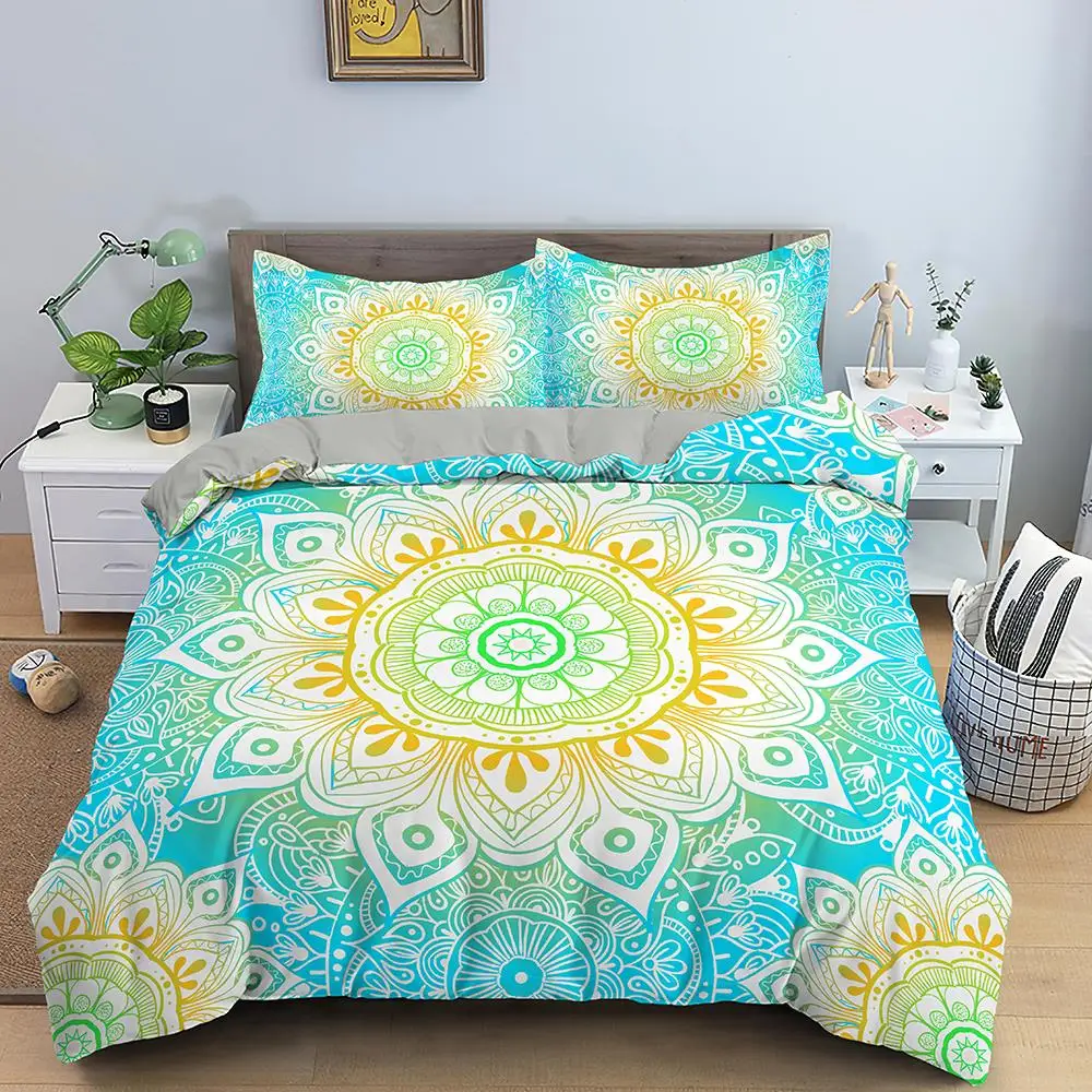 

Bohemia Style Home Bedding Sets Bed Linen Duvet Cover Flat Sheet Bedding Set Winter Full King Single Queen Kids Bed Set Datura
