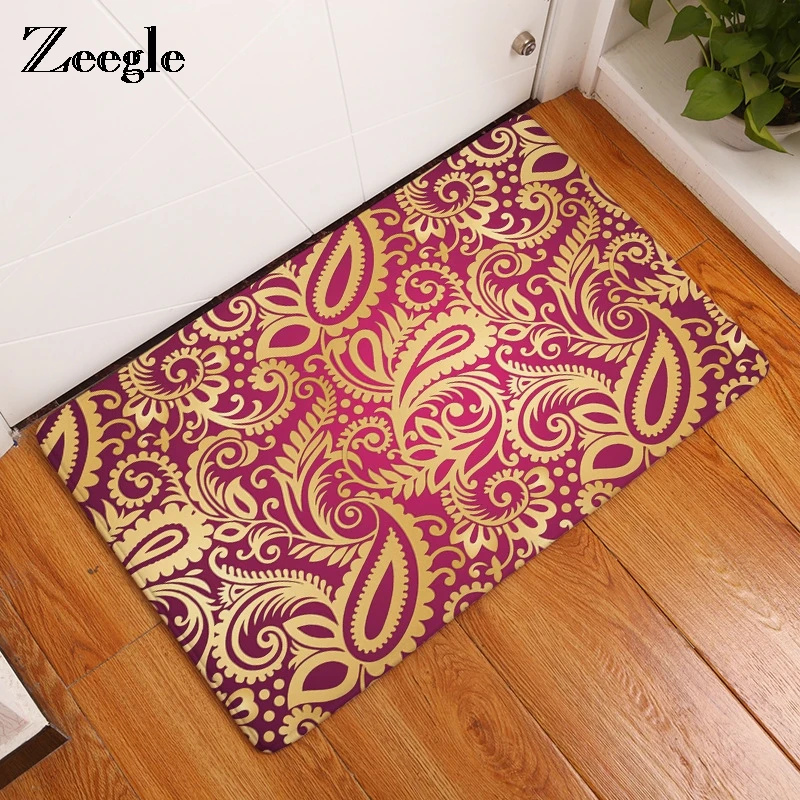 

Zeegle Digital Printing Foot Mat For The Hallway Entrance Door Mats Absorbent Floor Carpet For Living Room Kitchen Rugs Bath Mat