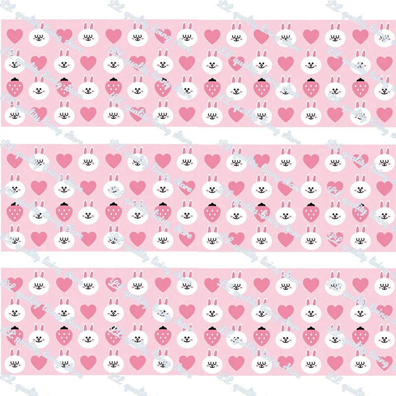 Корсажная лента с мультяшным рисунком 50 ярдов для упаковки подарков сделай сам