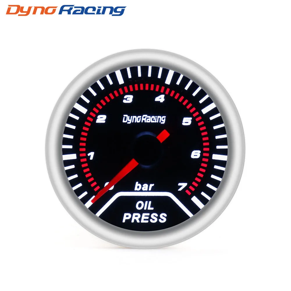 Dynoracing манометр для масляного пресса 2 &quot52 мм Манометр масла с датчиком 0 7 бар