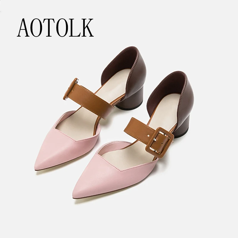 

Туфли женские на высоком каблуке, туфли-лодочки с острым носком и ремешком с пряжкой, классические туфли Мэри Джейн, летние босоножки, 2020