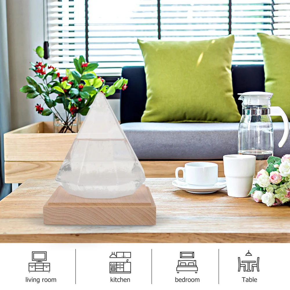 

1 Set Glass Weather Forecast Bottle Weather Storm Predictor for Home Office