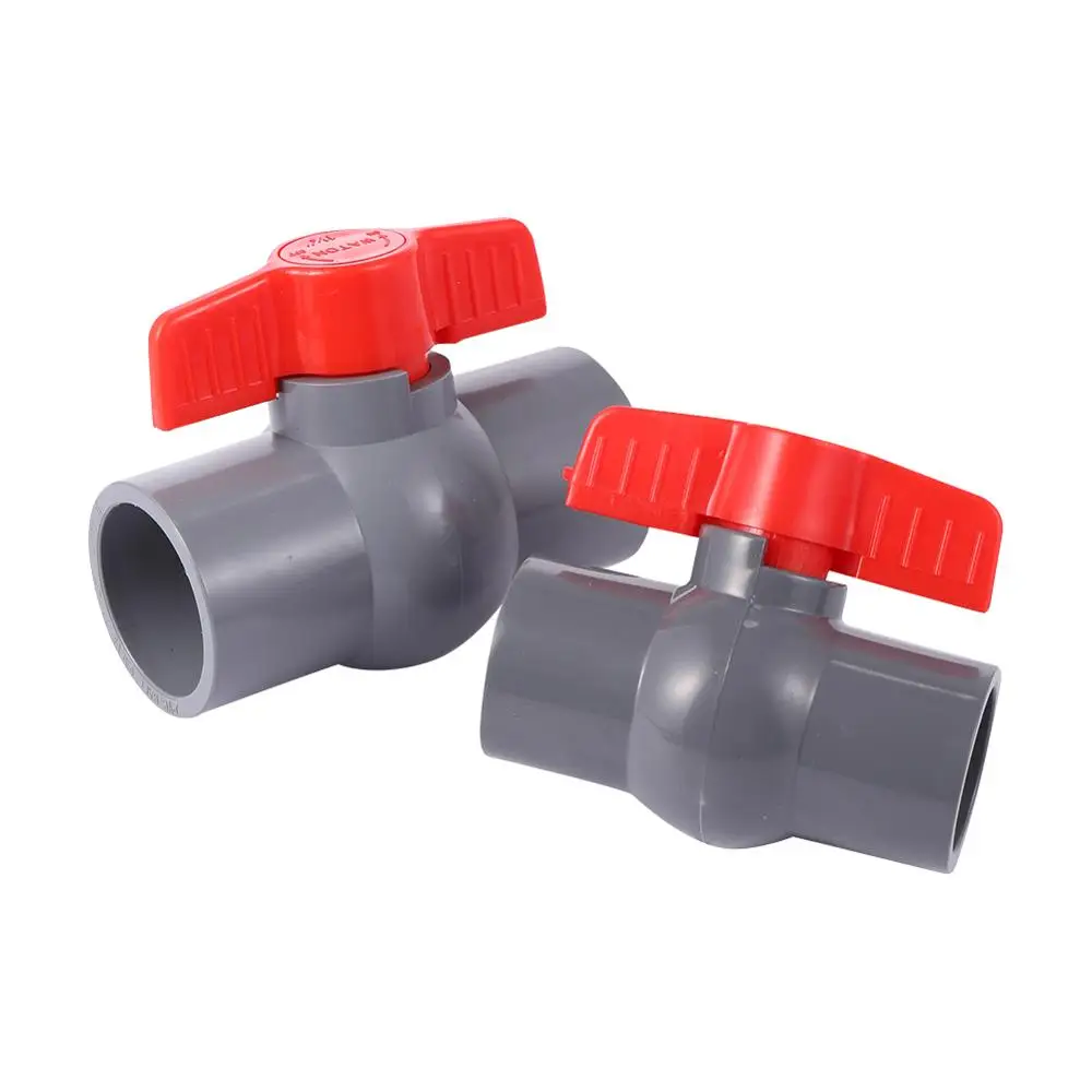 Шаровой кран из ПВХ с выскальзывающим концом внутренним диаметром 20/25/32/40 мм