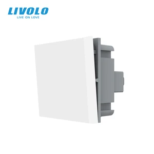 Пластиковые материалы Livolo, стандарт ЕС, большая двухсторонняя функциональная клавиша 10 А для настенного кнопочного переключателя, без металлической пластины