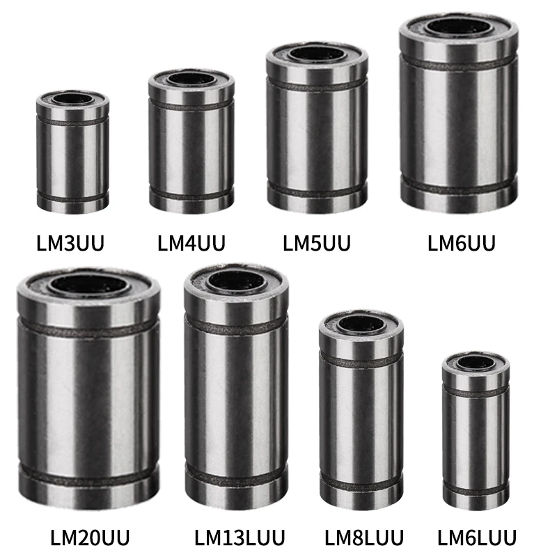 10 шт./лот линейные подшипники LM3UU LM4UU LM5UU LM6UU LM20UU LM6LUU LM13LUU для стержней Линейные