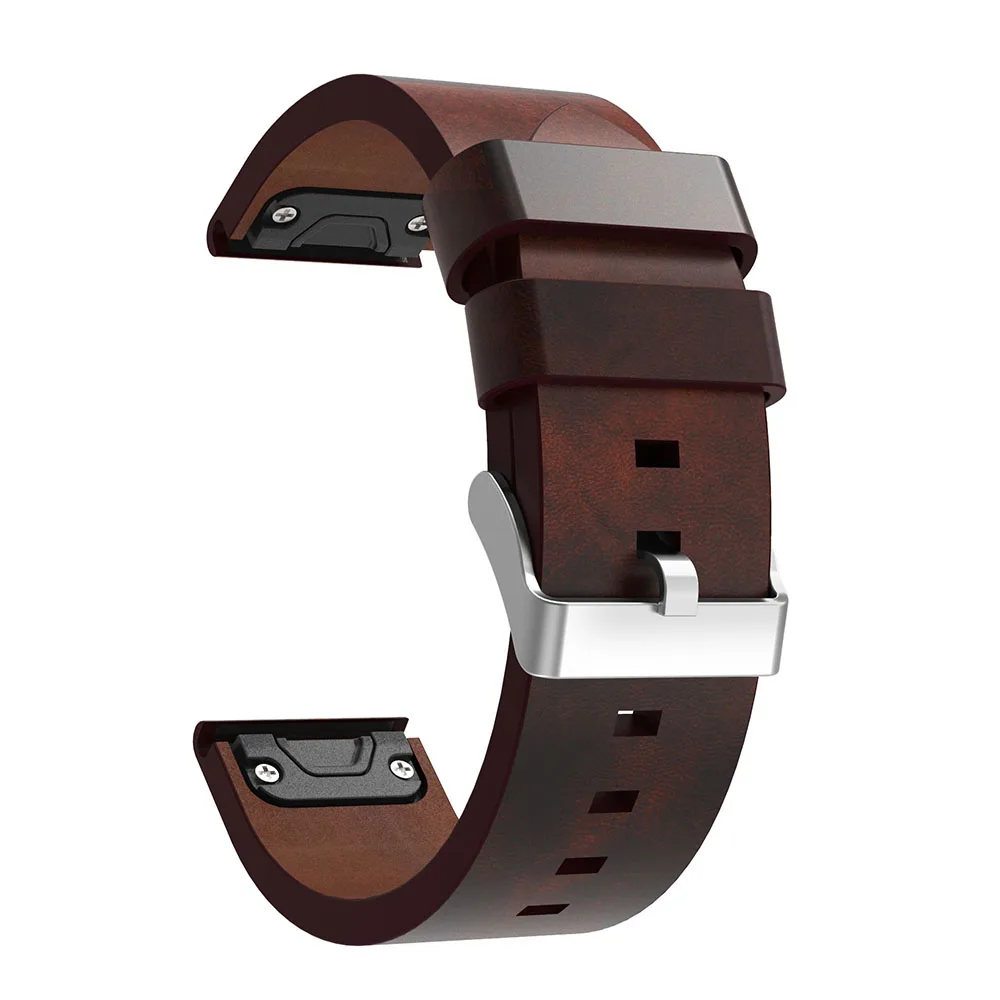 Кожаный ремешок для часов YAYUU Garmin Fenix 6/Fenix 5/5 Plus/Forerunner 935/945/подход S60/Quatix 5