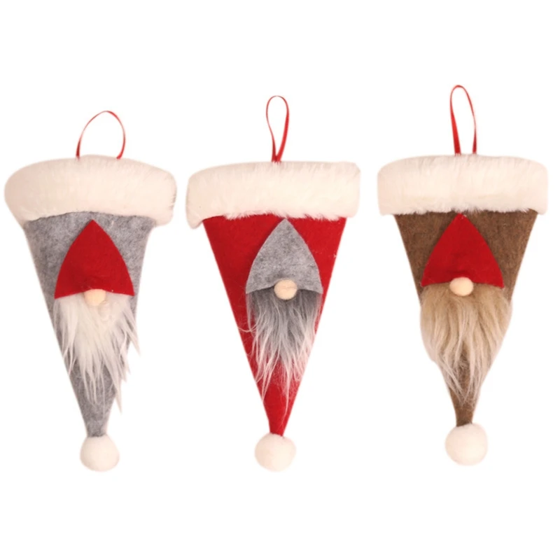 3Pcs Christmas Decorative Tableware Mini Caps Pocket Knife Fork Spoon Holders Table Decoration | Дом и сад